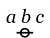a b c