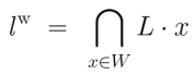 Denotation Equation L^W