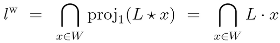 Denotation Equation ℓ^w